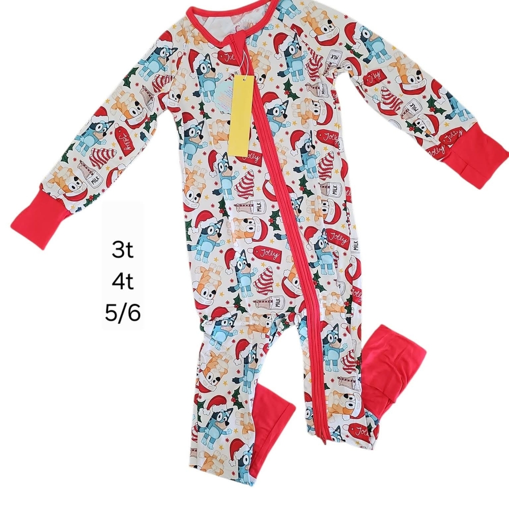 Festive Kids One Piece Pajama BLUEY